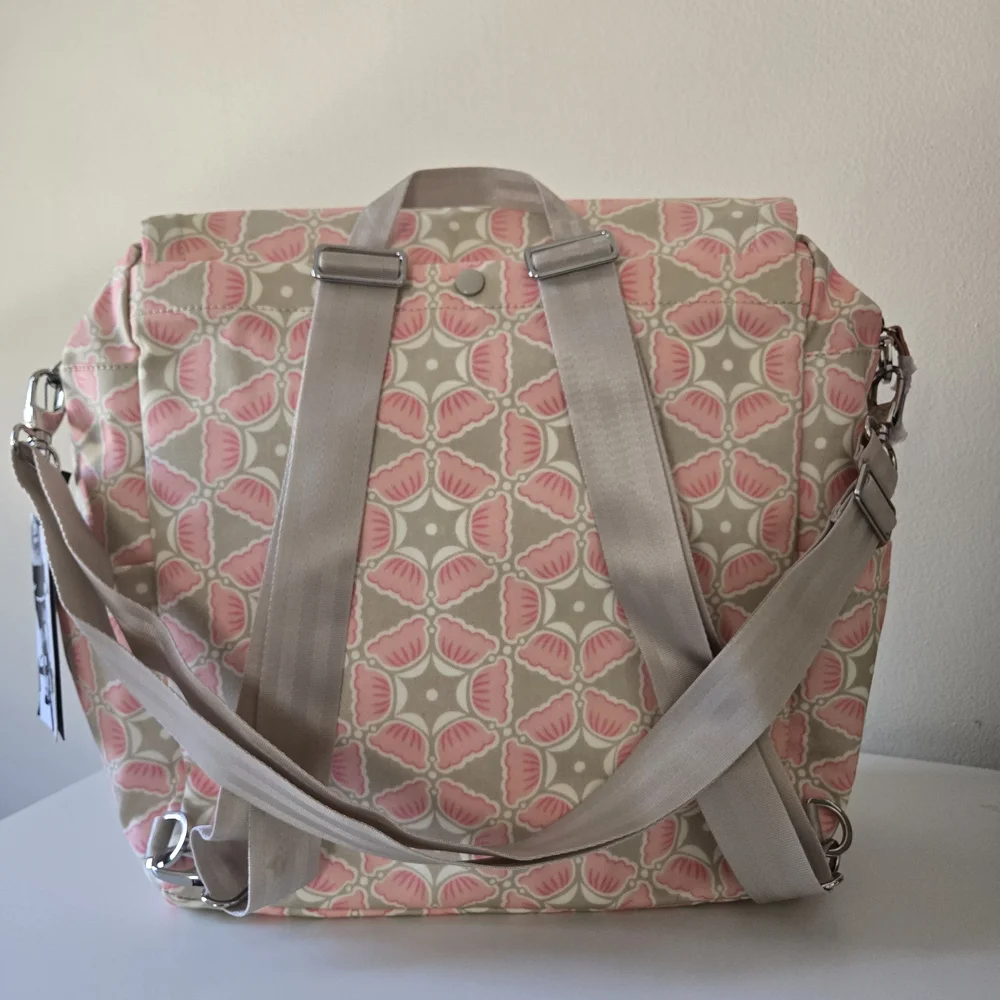 Petunia Pickle Bottom Pink and Gray Women Bag